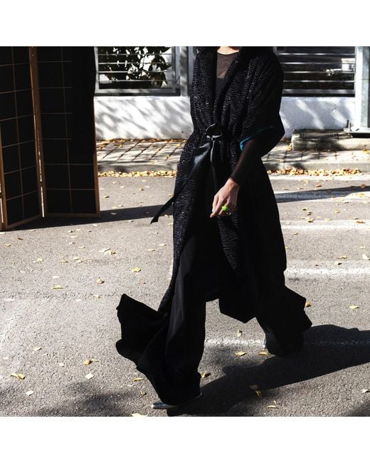 Silvia Serban Black Super Flared Pants