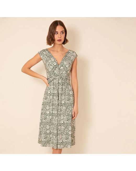 Alie Street London Metallic Renee Knot Dress Botanical