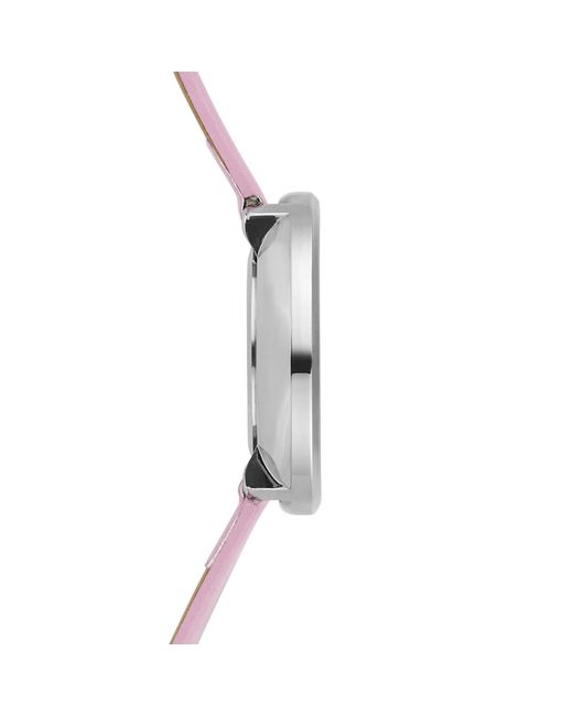 Bermuda Watch Company Annie Apple Empress Interchangeable Silver, Pink Leather Wrist To Nurse Watch