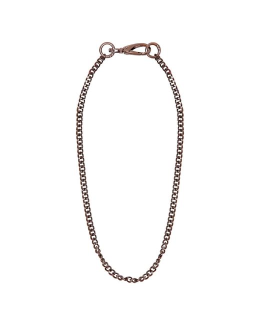Sylvia Piechulla Metallic Chunky 3-Tier Aluminium Metal Chain Necklace