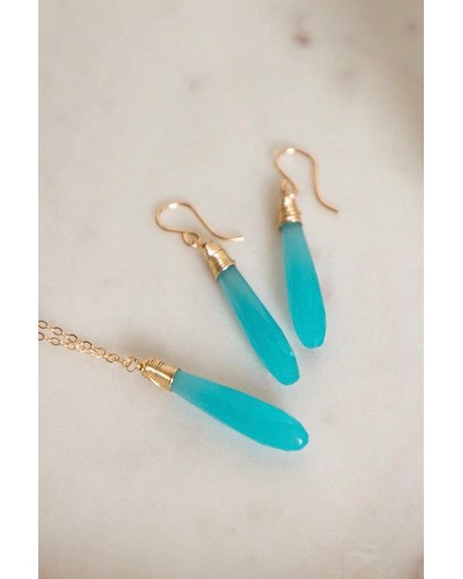 Katy Faye Blue Daria Sky Earrings