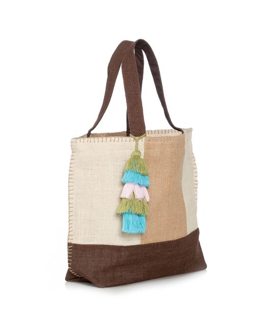 Sidney Byron Brown Natural Shade Beach Tote
