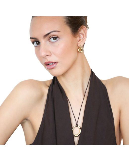 Miss Cecilia Metallic Orbit Hoops