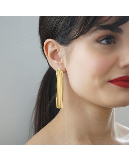 Smilla Brav Metallic Statement Earrings Grace
