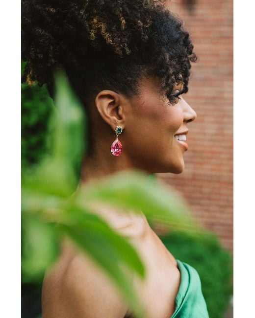 The Pink Reef Metallic Austria Earring
