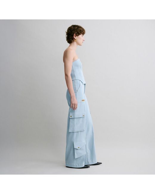 Luroq London Blue Contour Denim Bustier
