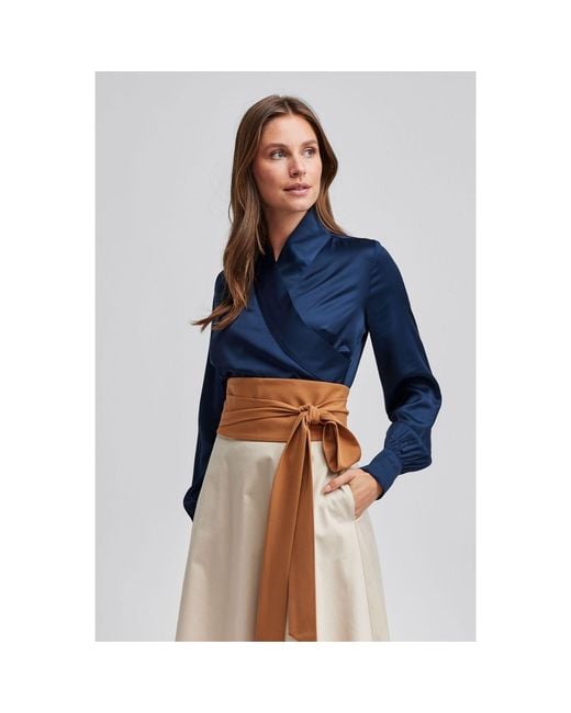 Marianna Déri Blue Kimono-Style Blouse