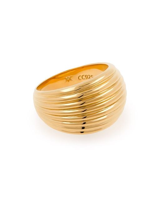 Cote Cache Metallic La Mer Shell Ring