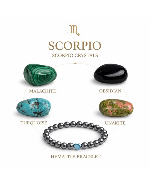 Mineralgems•Studio Green Scorpio Zodiac Crystal Box