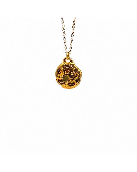 Moca Jewellery Metallic Moon Gem Necklace