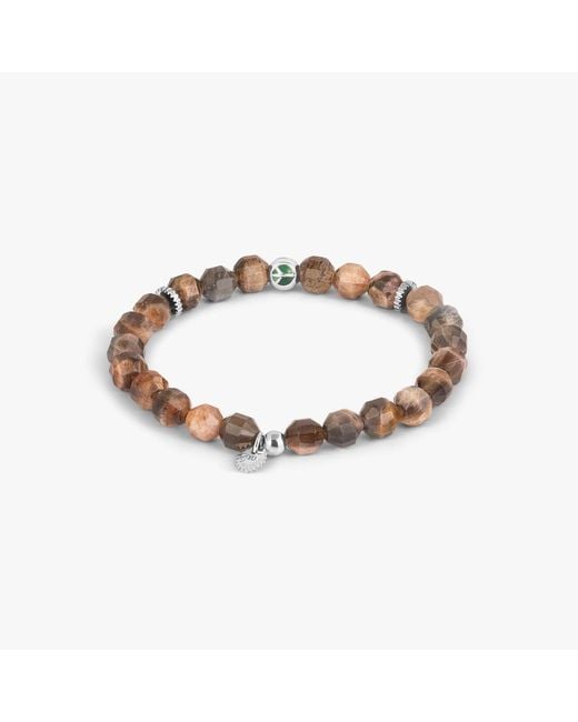 Tateossian Brown Hexade Peace Bracelet for men