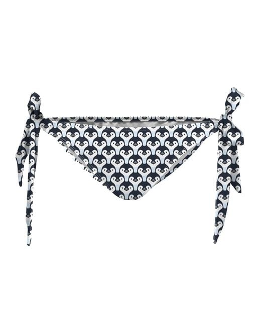 Aloha From Deer White Penguin Bikini Bows Bottom