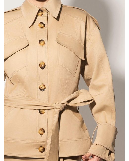 Tia Dorraine Natural Oversized Belted Trench Jacket