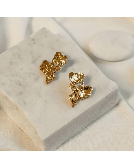 EVA REMENYI Metallic Talisman Mystery Earrings