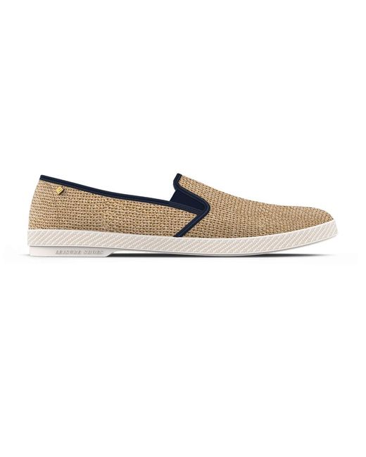 Rivieras Natural Raffia Slip-On Loafer