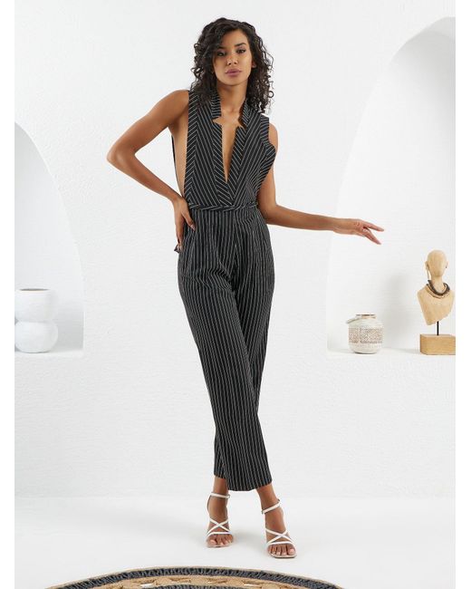 Lumina Eligma Black The Star Overall Jumpsuit