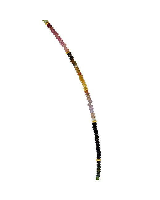 Bombyx House Metallic Tiny Tourmaline Ombre Bead Long Necklace