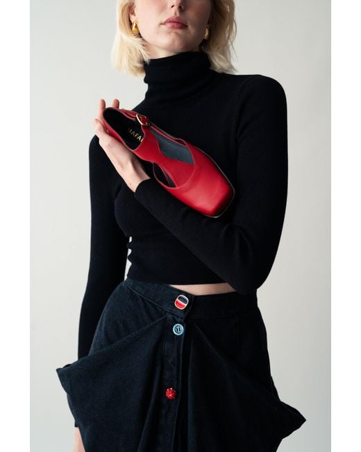 Mafalda Red Carlota Flats