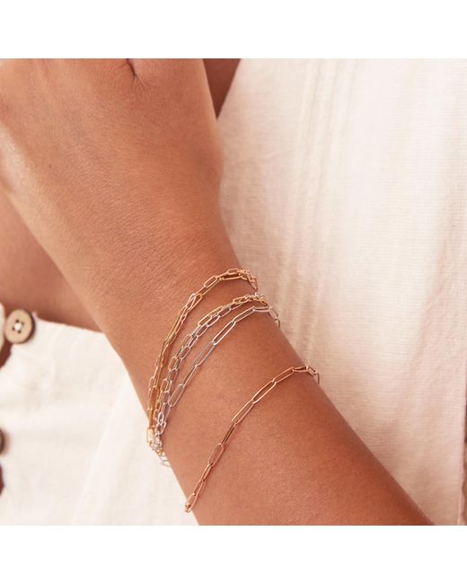 Maya Brenner Metallic Element Long Link Bracelet