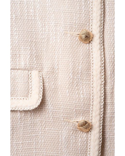 Franchetti Bond Natural Neutrals Milana Off Weave Jacket