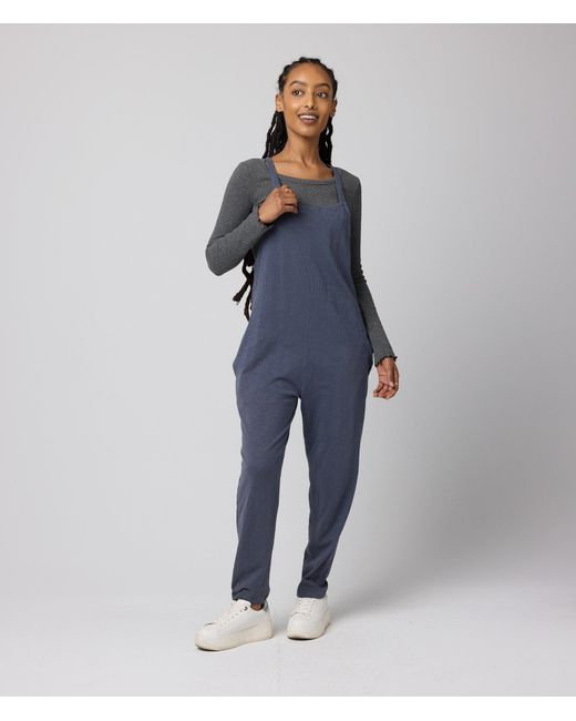 Known Supply Purple Organic Cotton Adjustable Overalls