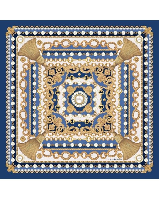 Emily Carter Metallic The Pearl Baroque Neckerchief for men