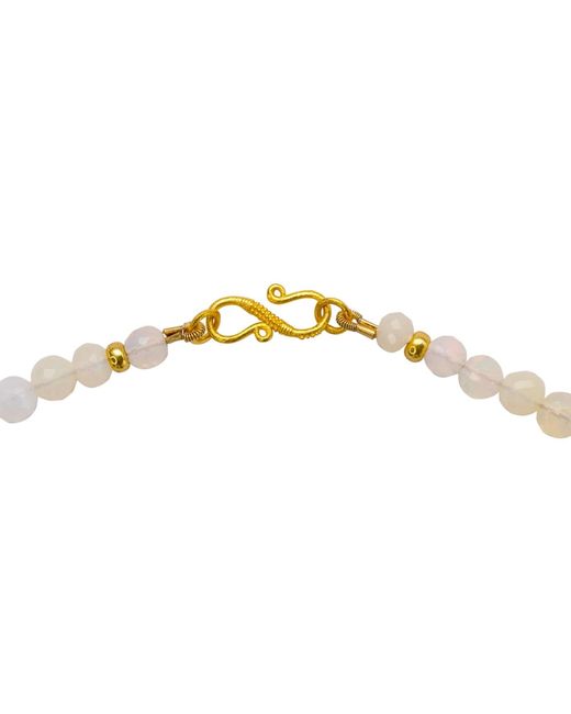 Bombyx House Metallic Ethiopian Opal Round Bead Necklace
