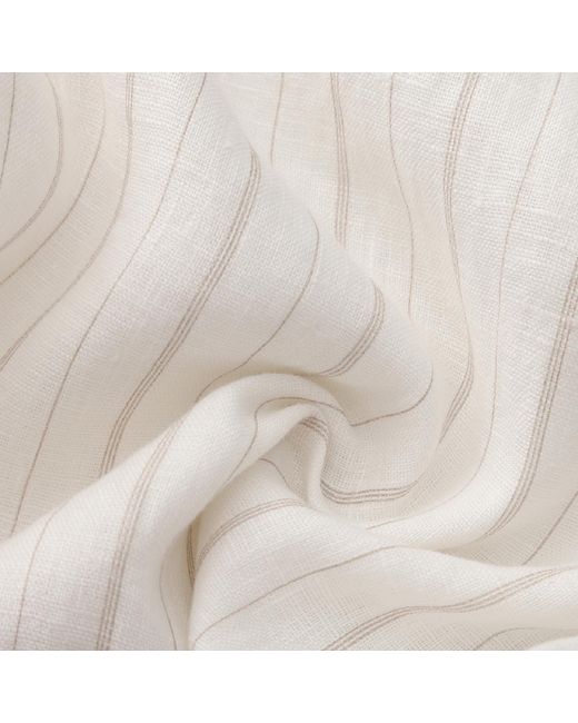 NUAJE NUAJE White Rhea Bias Linen Tube Top