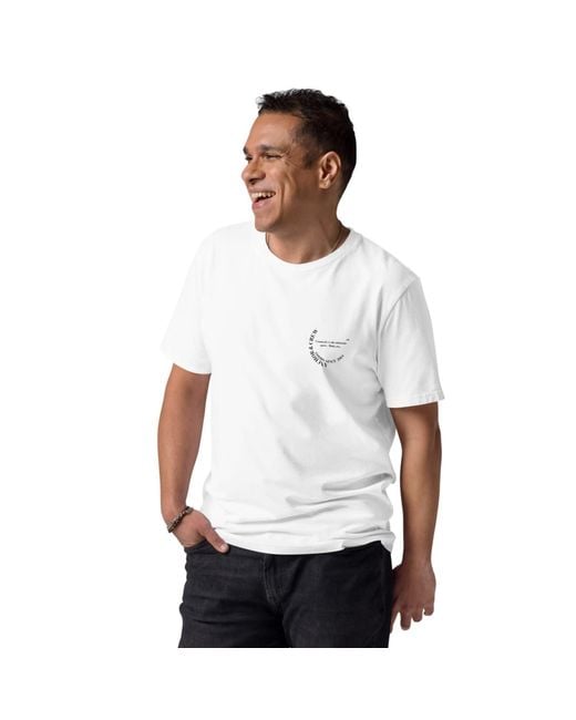 Anchor and Crew White Make Art Creative Standard Organic Cotton T-Shirt for men