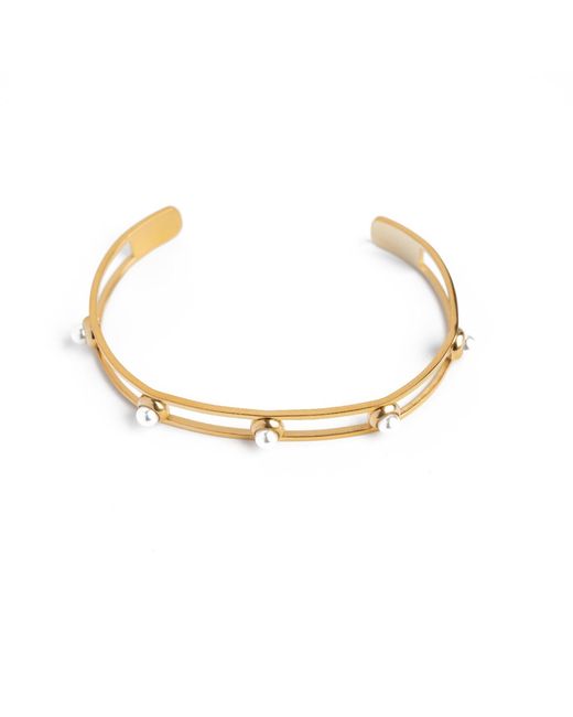 Superdivajewellery Metallic Gigi Pearl Bangle