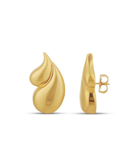 SHYMI Metallic Double Tear Drop Earrings
