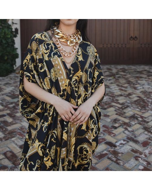 Jennafer Grace Green Voglia Nera Caftan Kaftan Dress