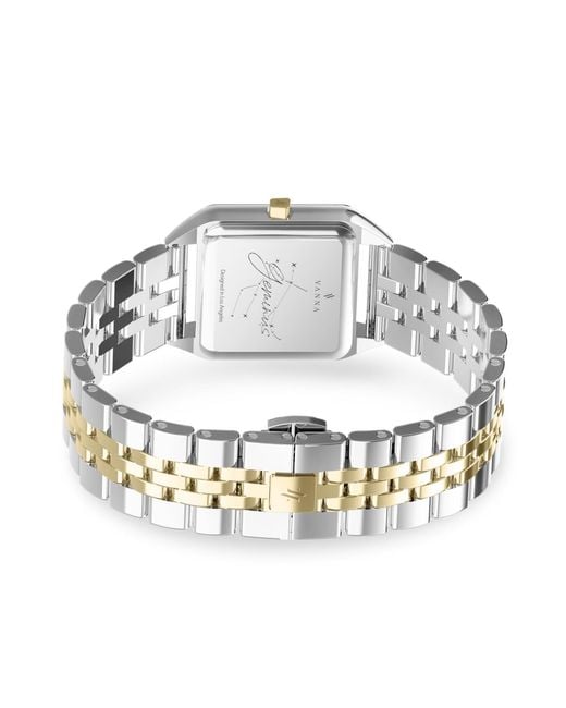 VANNA Metallic Geminus Lapis Lazuli & Pearl Watch