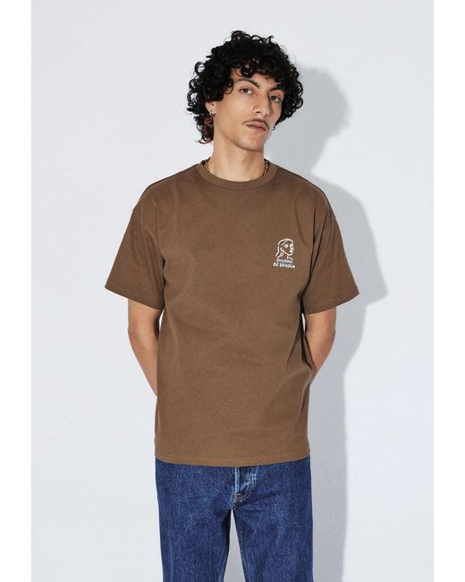 Dr. Denim Brown Trooper Tee for men