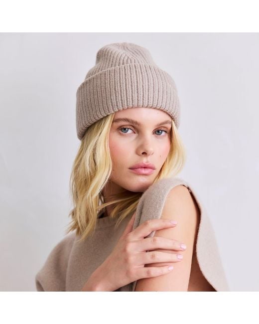 Arctic Fox & Co. Natural Neutrals Embroidered Merino Wool Beanie