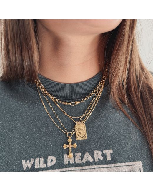IN CAUDA VENENUM Metallic Ishani Necklace