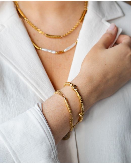 Loni Paul Jewelry Metallic Tube Bead Bracelet