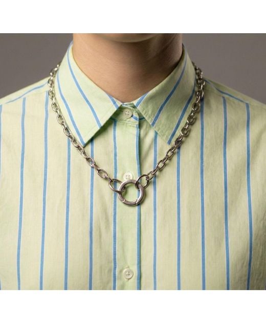 Jaredjamin White Medium Circular Clicker Clasp