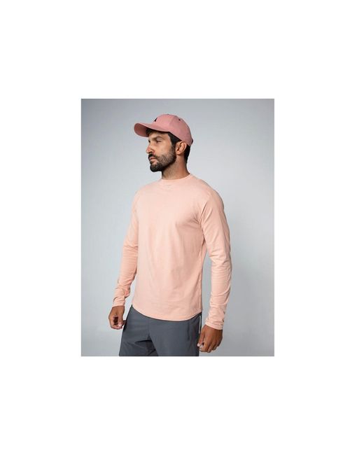 Aora Athletics Pink Kanzei Eco-Friendly Premium Longsleeve For Casual, Athleisure, And Everyday Wear for men