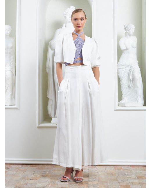 Lumina Eligma White The Palazzo Jacket