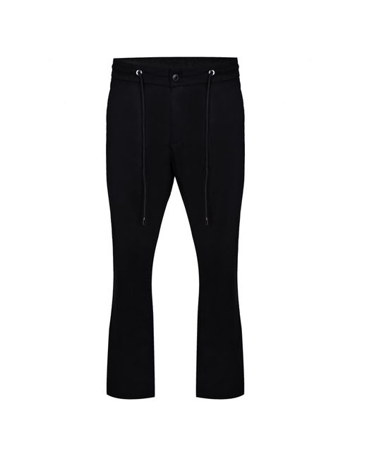DAVID WEJ Black Paco Loose Fit Chinos for men