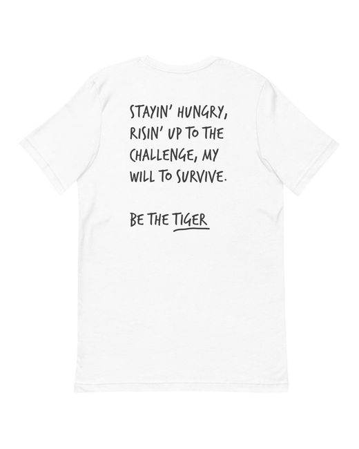 Anchor and Crew White Think Ocean Tiger Aspirations Cotton Embroidered T-Shirt for men