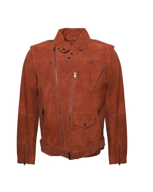 Zasta Studio Brown Empress Suede Leather Jacket for men
