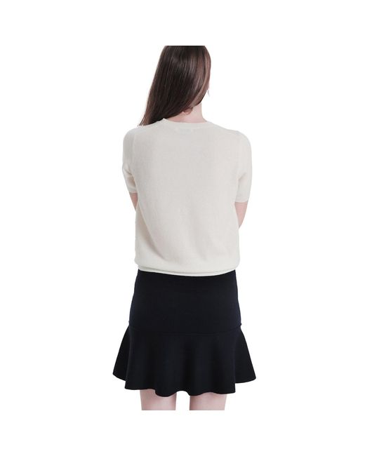 tirillm White Alina Cashmere T-Shirt