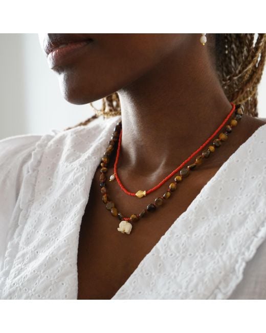 Smilla Brav Red Fish Necklace
