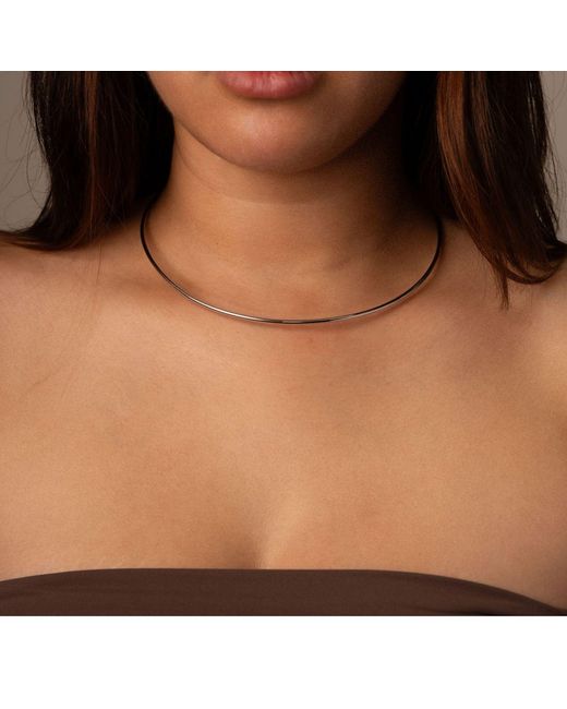 Belinda Jewelz Metallic Slim Collar Charm Necklace