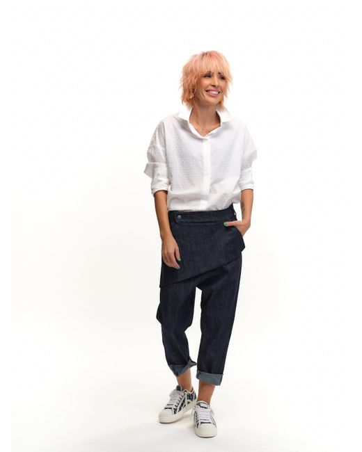 Clothes by Locker Room White Swiss-Dot Button-Down Shirt