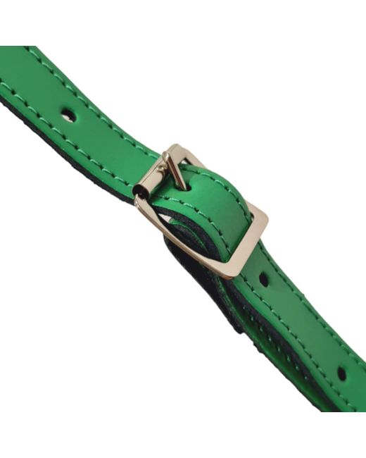 Zatchels Green Handmade Leather Saddle Bag