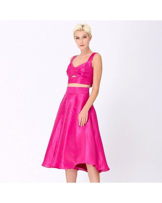 Smart and Joy Pink Taffeta Top