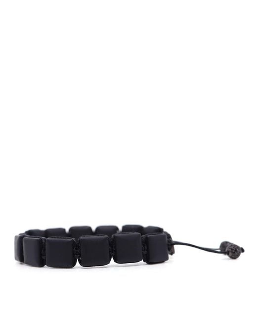 Shar Oke Blue Matte Onyx Square Bracelet for men
